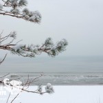 Zima w Pobierowie - Biała plaża