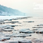 Zima nad morzem - Kry na Bałtyku