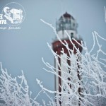 Zima nad morzem - Latarnia Morska w Niechorzu