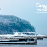 Zima nad morzem - plaża w Niechorzu